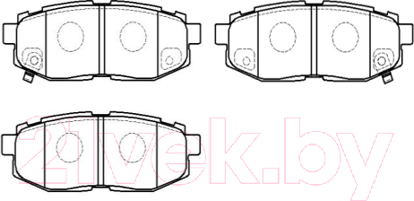 Изображение товара Тормозные колодки HSB HP9935