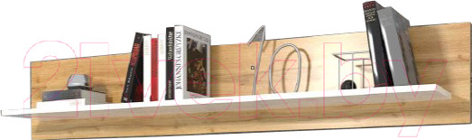 Изображение товара Полка Anrex Taurus ВТ (белый глянец/дуб вотан)