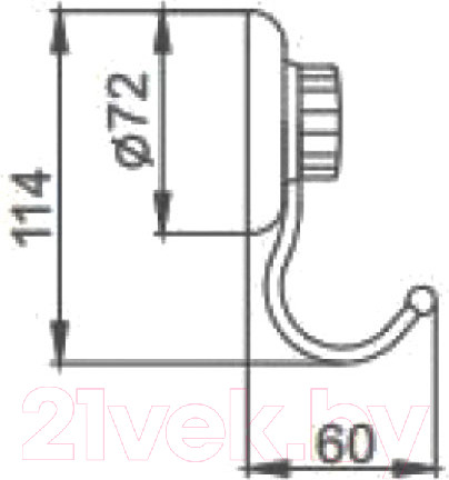 Изображение товара Крючок для ванной Frap F3905