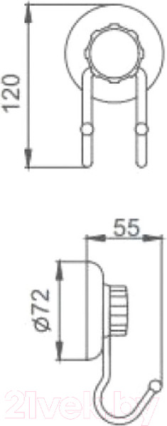 Изображение товара Крючок для ванной Frap F3905-2