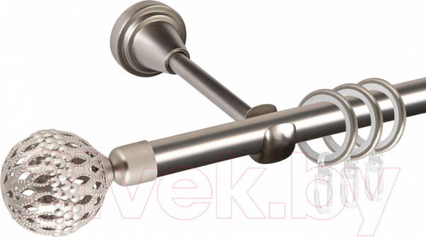 Изображение товара Карниз для штор АС ФОРОС Grace D16Г составной + наконечники Гуидо (2.8м, сатин)