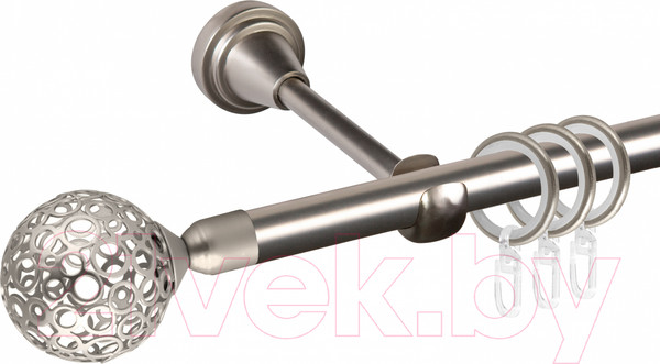 Изображение товара Карниз для штор АС ФОРОС Grace D16Г составной + наконечники Метеор (2.8м, сатин)