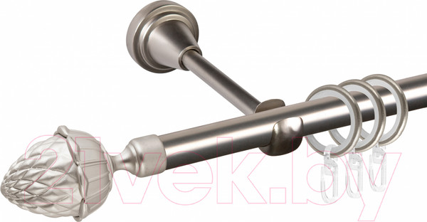 Изображение товара Карниз для штор АС ФОРОС Grace D16Г составной + наконечники Шишка (3.2м, сатин)