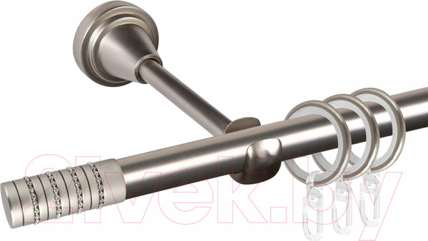 Изображение товара Карниз для штор АС ФОРОС Grace D16Г составной + наконечники Крис (3.2м, сатин)