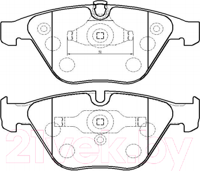 Изображение товара Тормозные колодки HSB HP5196