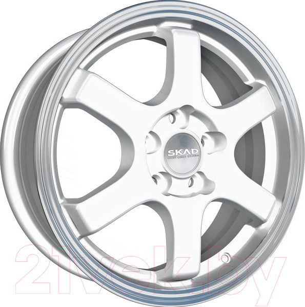 Изображение товара Литой диск SKAD Киото 15x6" 4x98мм DIA 58.6мм ET 38мм Алмаз белый
