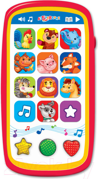 Изображение товара Развивающая игрушка Азбукварик Мультиплеер с огоньками. Мои первые зверята / AZ-2014