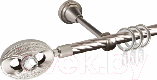 Изображение товара Карниз для штор АС ФОРОС Grace D16K составной + наконечники Игнацио (2.8м, сатин)