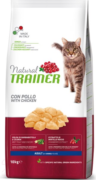 Изображение товара Сухой корм для кошек Trainer Natural Adult Fresh Chicken (10кг)