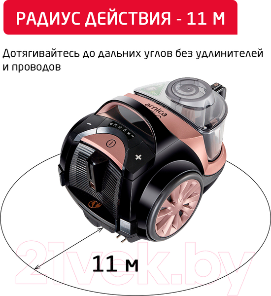 Изображение товара Пылесос Arnica Tesla Premium ARN36R / ET14300 (розовый)