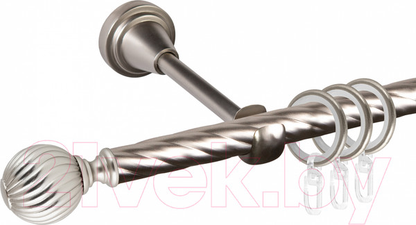 Изображение товара Карниз для штор АС ФОРОС Grace D16K составной + наконечники Орион (2.8м, сатин)