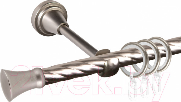 Изображение товара Карниз для штор АС ФОРОС Grace D16K составной + наконечники Монако (2.8м, сатин)