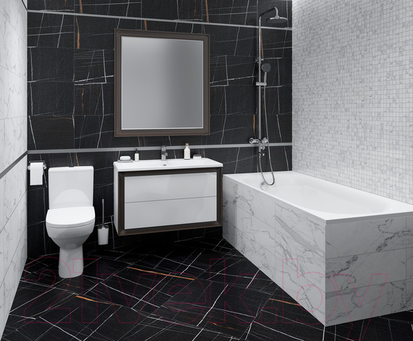Изображение товара Плитка Kerranova Marble Trend Carrara K-1000/MR (300x600)
