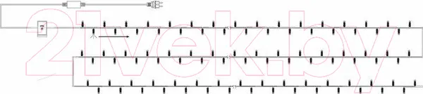 Изображение товара Светодиодная гирлянда Neon-Night Дюраплей LED 315-166 (20м, теплый белый)