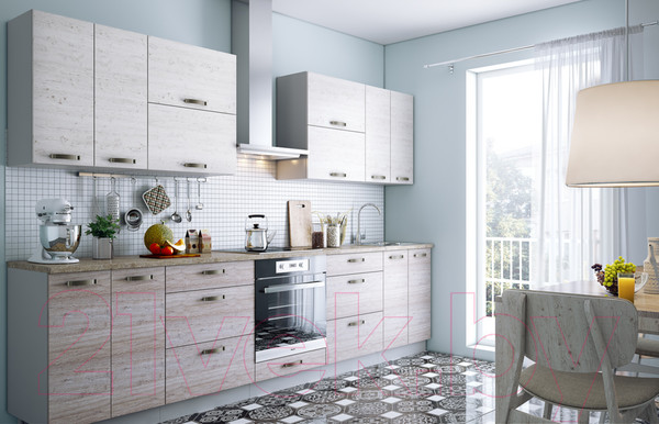 Изображение товара Шкаф под духовку Anrex Alesia 1S/60-F1 (серый/дуб онтарио)