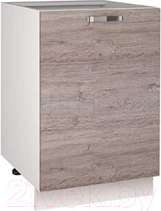 Изображение товара Шкаф-стол кухонный Anrex Alesia 1D/50-F1 (серый/дуб анкона)