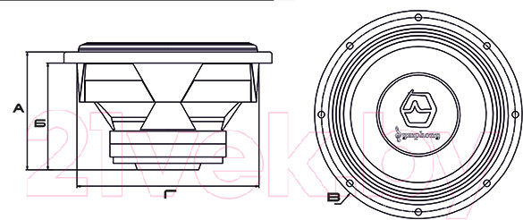 Изображение товара Головка сабвуфера Урал Symphony 12