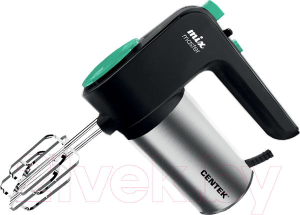 Миксер ручной Centek CT-1123 (черный/сталь)