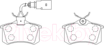 Изображение товара Тормозные колодки HSB HP8418