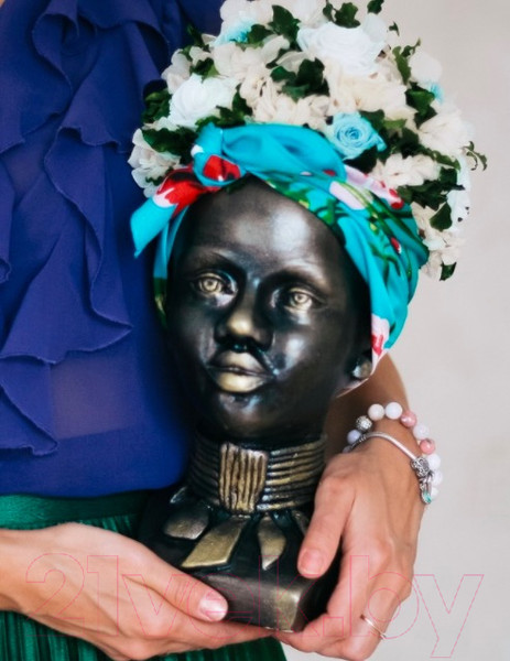 Изображение товара Кашпо Нашы майстры Африканка 1139 (декорированное)