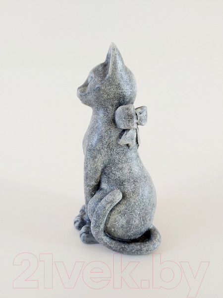 Изображение товара Статуэтка Нашы майстры Кот с бантом 3035 (декорированная)