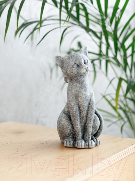 Изображение товара Статуэтка Нашы майстры Кот с бантом 3035 (декорированная)