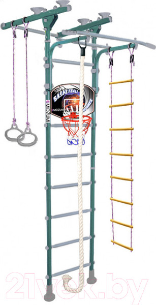Изображение товара Детский спортивный комплекс Midzumi Niji Ton Basketball Shield (ментоловый сорбет)