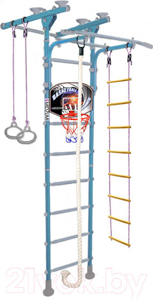 Изображение товара Детский спортивный комплекс Midzumi Niji Ton Basketball Shield (небесная лазурь)