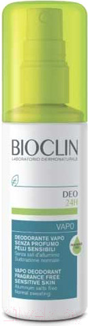 Изображение товара Дезодорант-спрей Bioclin Deo 24ч без запаха для чувствительной кожи (100мл)