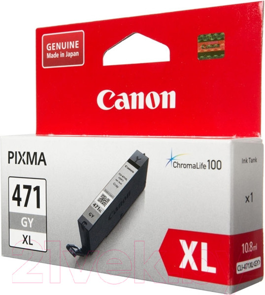 Изображение товара Картридж Canon CLI-471XLGY (0350C001) (серый)