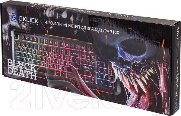 Изображение товара Клавиатура Оклик 710G Black Death