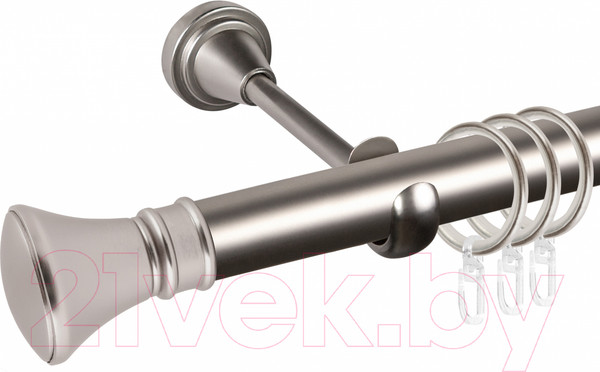 Изображение товара Карниз для штор АС ФОРОС Grace D25Г составной + наконечники Колокол (2.8м, сатин)