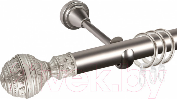 Изображение товара Карниз для штор АС ФОРОС Grace D25Г составной + наконечники Ампир (3.2м, сатин)