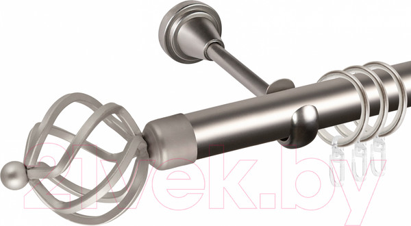 Изображение товара Карниз для штор АС ФОРОС Grace D25Г составной + наконечники Булава (3.2м, сатин)