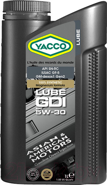 Изображение товара Моторное масло Yacco Lube GDI 5W30 (1л)