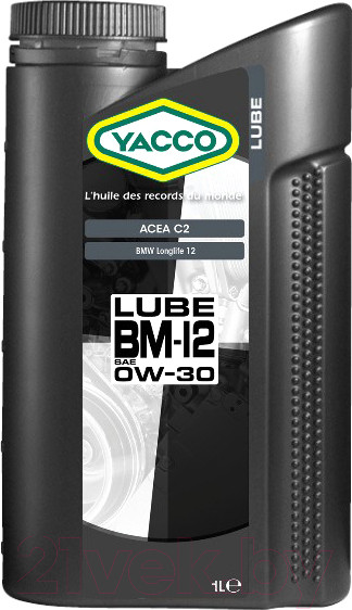 Изображение товара Моторное масло Yacco Lube BM12 0W30 (1л)