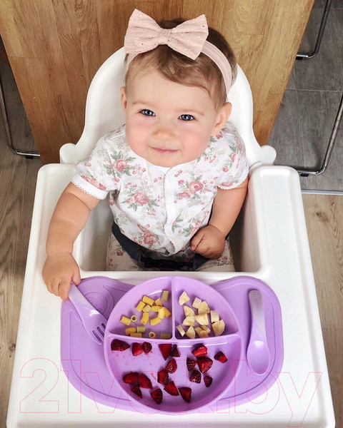 Изображение товара Набор столовых приборов для кормления Twistshake Learn Cutlery / 78201 (пастельный зеленый)