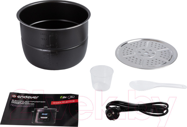 Изображение товара Мультиварка-скороварка Endever Vita-98 (черный/сливовый)