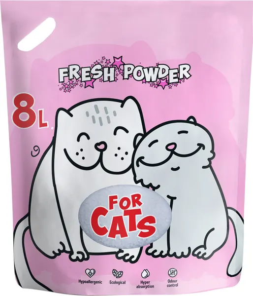 Изображение товара Наполнитель для туалета For Cats Силикагелевый Fresh Powder / TUZ037 (8л/3.1кг)