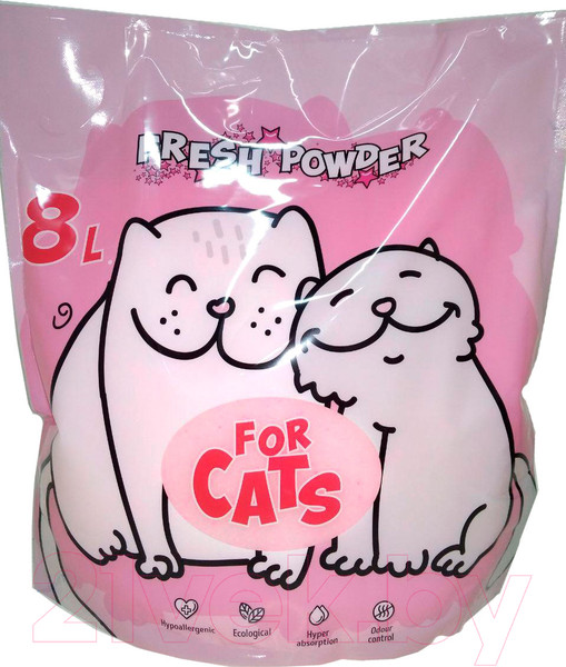 Изображение товара Наполнитель для туалета For Cats Силикагелевый Fresh Powder / TUZ037 (8л/3.1кг)