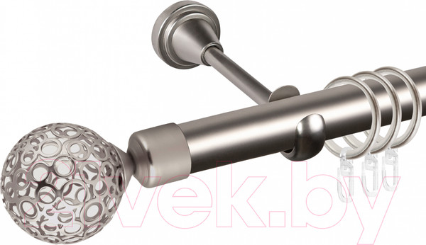Изображение товара Карниз для штор АС ФОРОС Grace D25Г составной + наконечники Метеор (3.2м, сатин)