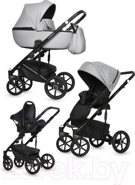 Изображение товара Детская универсальная коляска Riko Ozon 3 в 1 (05/Stone)