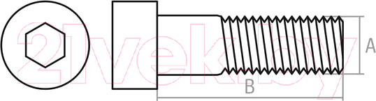 Изображение товара Винт Starfix С внутр. шестигр. М6x35 DIN 912 прочность 8.8 / SMV1-31739-5 (5кг, оцинкованный)