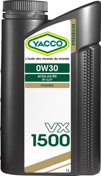 Изображение товара Моторное масло Yacco VX 1500 0W30 (1л)