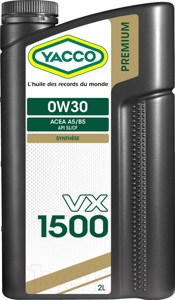 Изображение товара Моторное масло Yacco VX 1500 0W30 (2л)