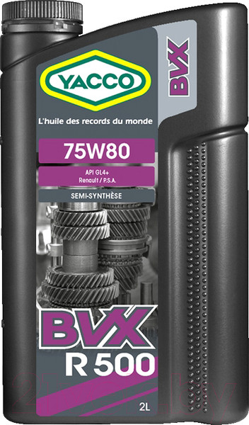 Изображение товара Трансмиссионное масло Yacco BVX R 500 75W80 (2л)