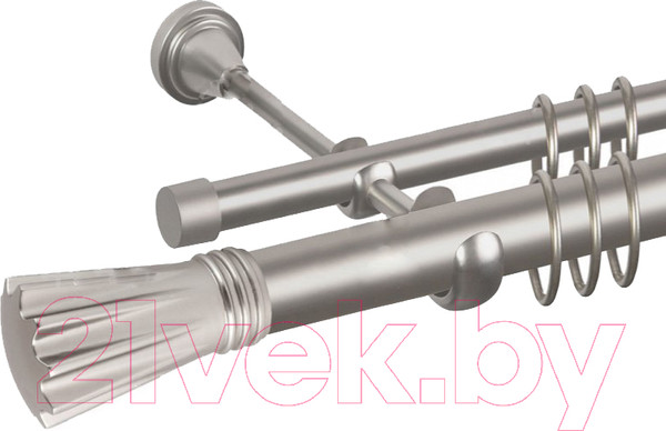 Изображение товара Карниз для штор АС ФОРОС Grace D25Г/16Г составной + наконечники Буэнос (2.8м, сатин)