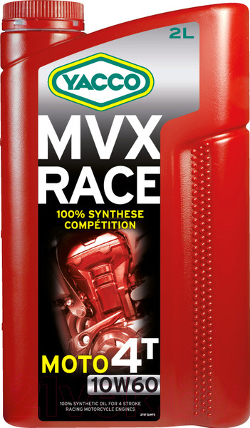 Изображение товара Моторное масло Yacco MVX Race 4T 10W60 (2л)