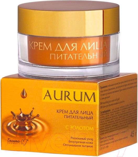 Изображение товара Крем для лица Белита-М Aurum питательный с золотом (45г)