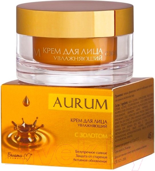 Изображение товара Крем для лица Белита-М Aurum увлажняющий с золотом (45г)